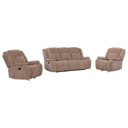 Bruno - Manual Sofa - Plush Tobacco