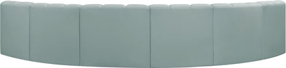 Arc - Faux Leather 6 Piece U-Shaped Modular Sofa
