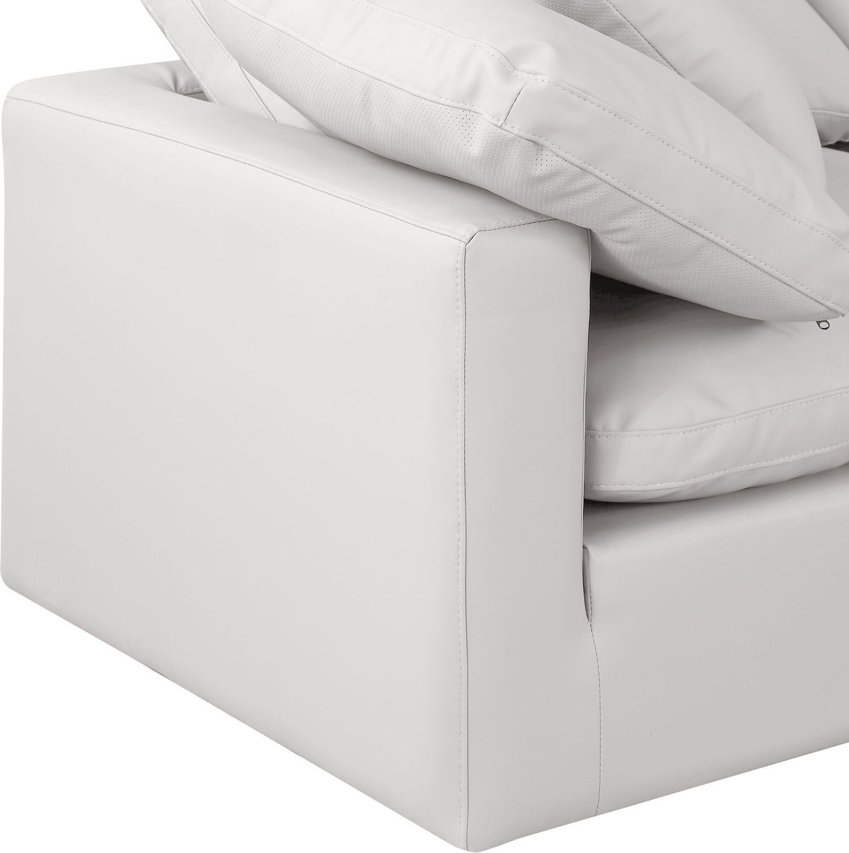 Indulge - Faux Leather 4 Piece Modular Sectional With Chaise