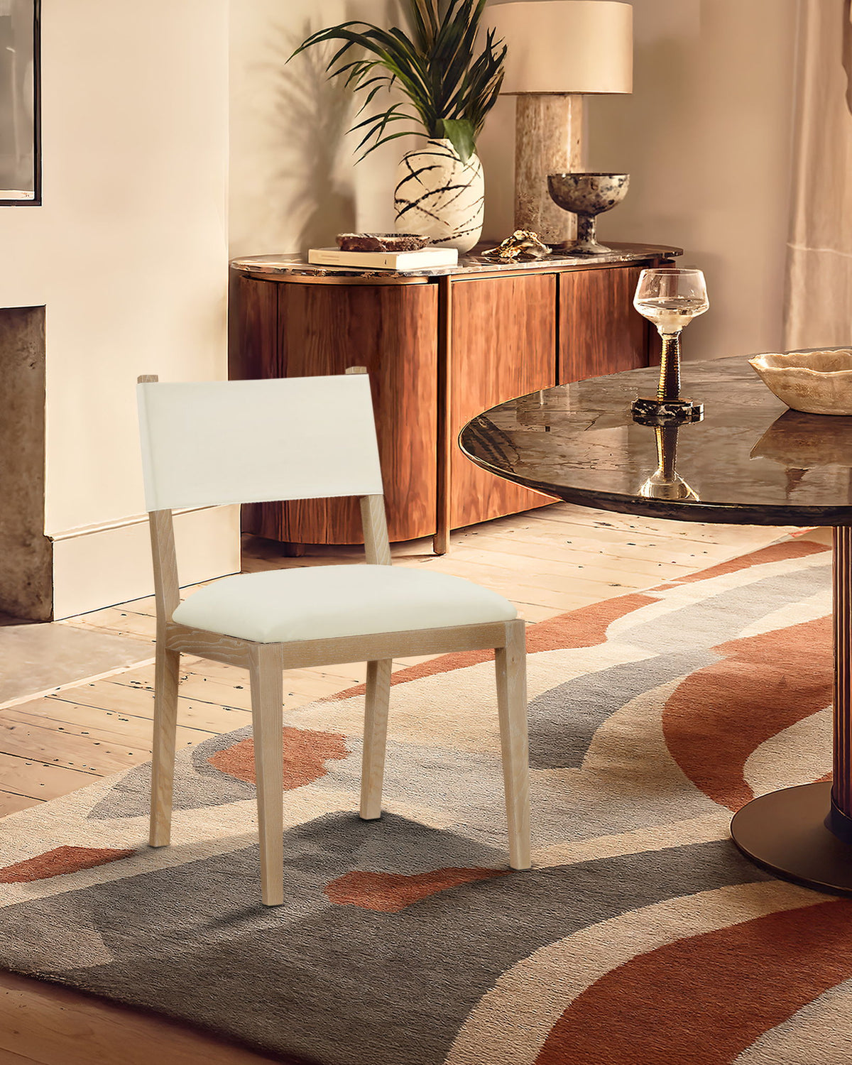 Avon - Vegan Leather Dining Side Chair (Set of 2)