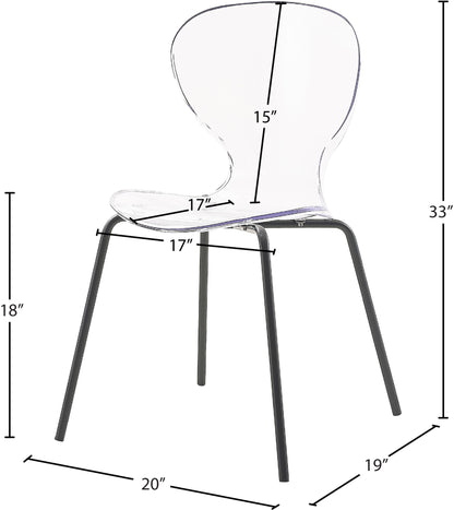 Clarion - Metal Dining Chair (Set of 2) - Matte Black