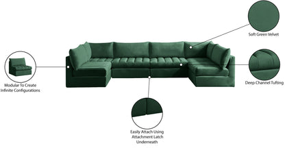 Jacob - Modular U-Shaped Sectional 6 Piece