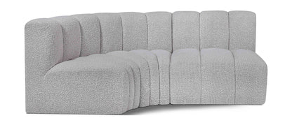 Arc - Boucle Fabric 3 Piece Sofa