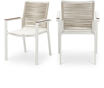 Maldives - Rope Outdoor Patio Dining Arm Chair (Set of 2)