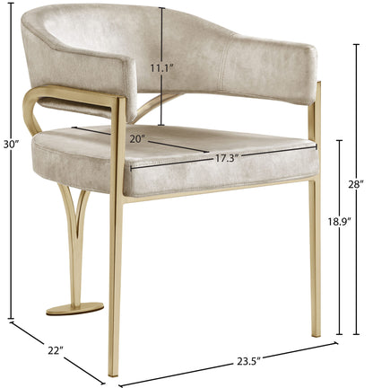 Madelyn - Dining Chair (Set of 2) - Brushed Brass