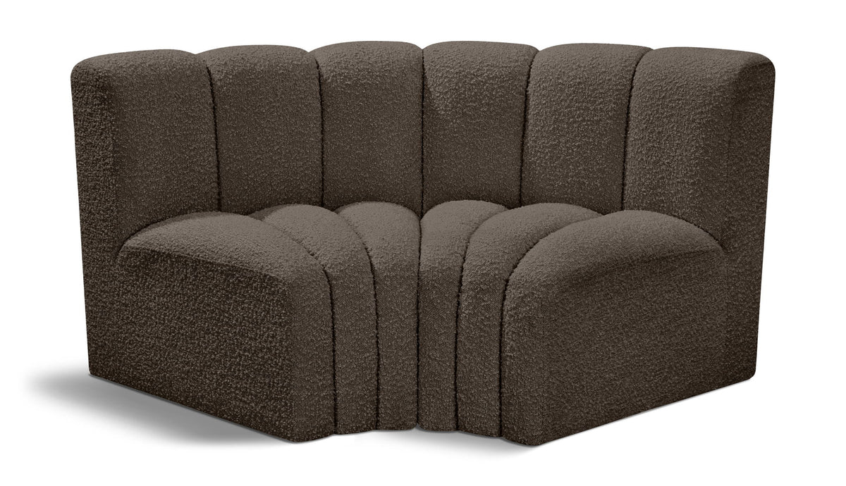 Arc - Boucle Fabric 2 Piece Modular Sofa