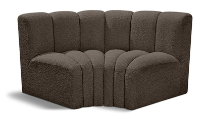 Arc - Boucle Fabric 2 Piece Modular Sofa