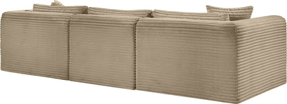 Shaggy - Fabric 4 Piece Modular Sectional
