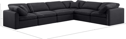 Indulge - Linen 6 Piece Modular Corner Sectional