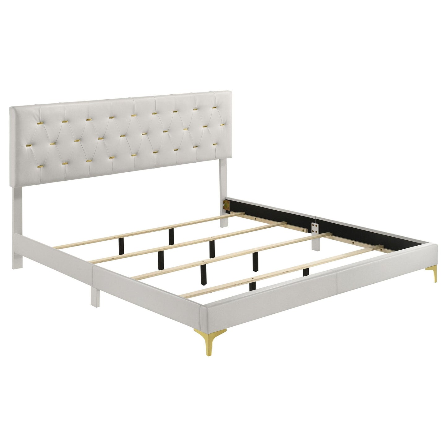 Kendall Upholstered Eastern King Panel Bed White