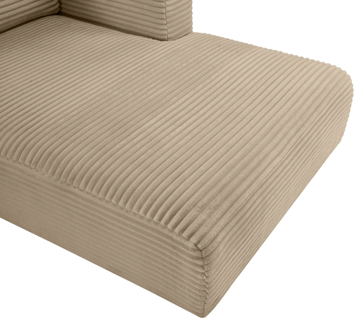 Shaggy - Fabric 5 Piece Modular Sectional With Chaise And Ottoman