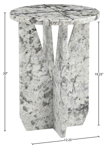 Alba - Genuine Marble End / Side Table