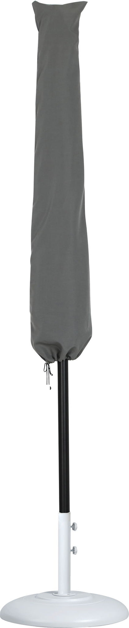 Amalfi - Patio Umbrella - White Base / Black Pole