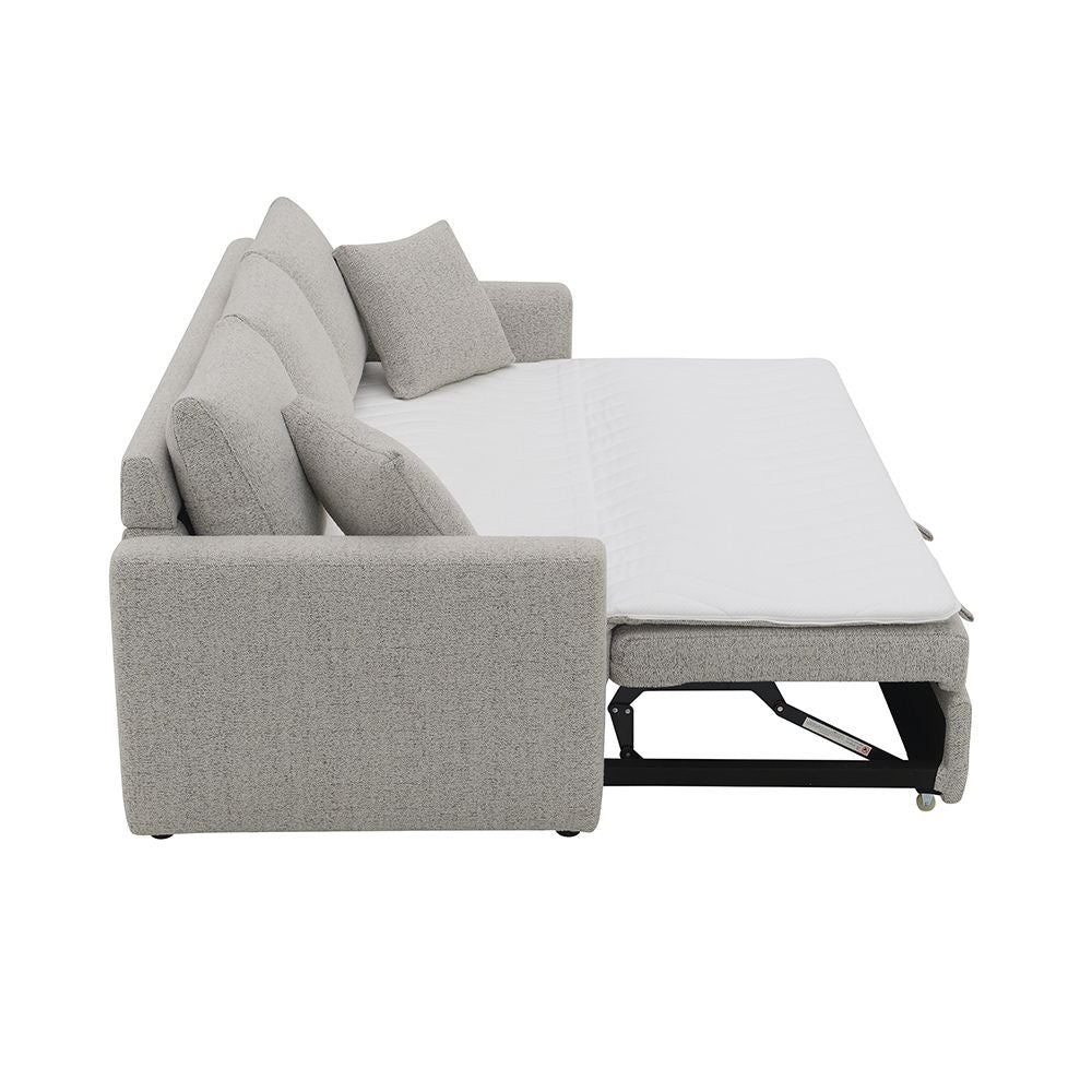 Connie - Sofa With Sleeper - Gray Boucle