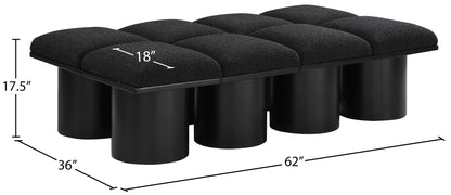 Pavilion - 8 Piece Modular Bench With Black Base