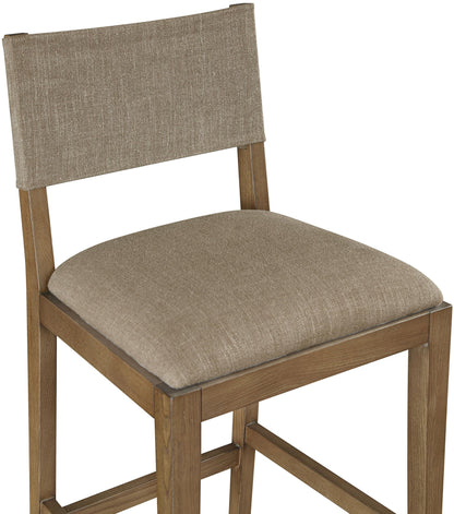 Avon - Linen Textured Performance Fabric Counter Stool