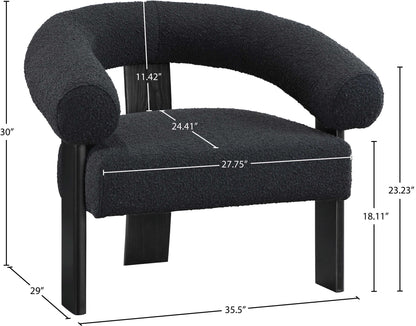 Winston - Accent Chair With Black Legs