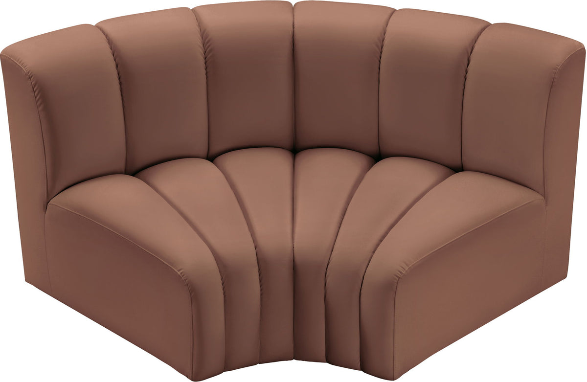Arc - Faux Leather 2 Piece Modular Sofa