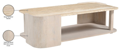 Calabria - Marble And Oak Wood Table