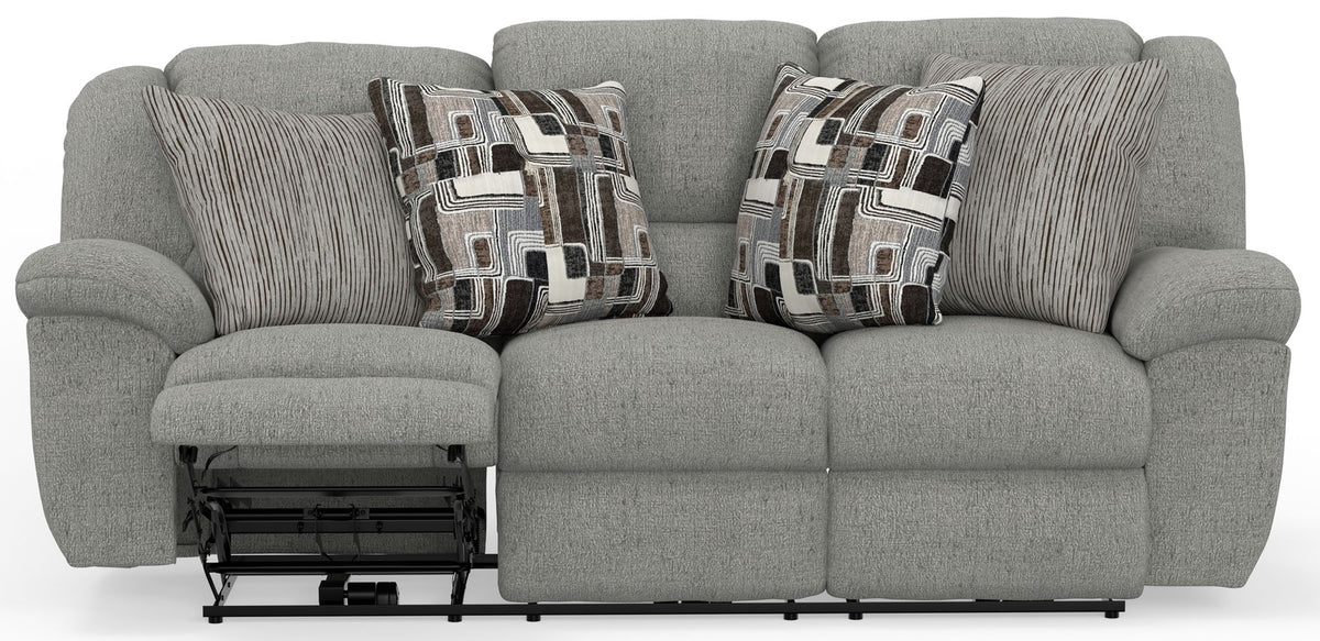 Trifecta - Sofa With 3 Recliners and Drop Down Table