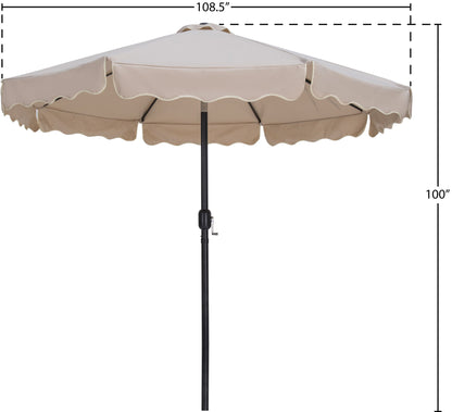 Amalfi - Patio Umbrella - Black Pole