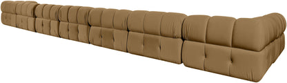 Orin - Velvet Performance Fabric Upholstered 8 Piece L-Shaped Sectional