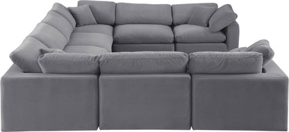 Comfy - 8 Piece Velvet Modular Sectional