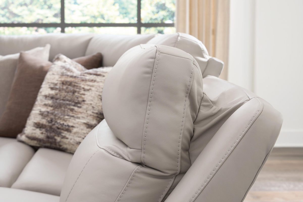 Gravier - 5-Piece Power Reclining Sectional - Gray