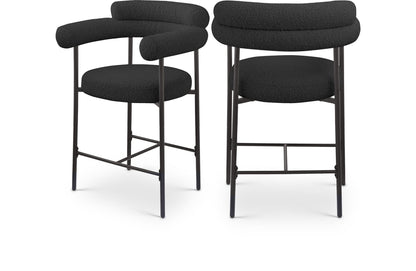 Blake - Counter Stool With Black Base (Set of 2)