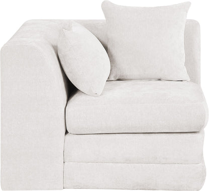 Stellar - Chenille Fabric Upholstered Modular Corner Chair