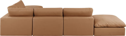 Comfy - 6 Piece Faux Leather Modular Sectional