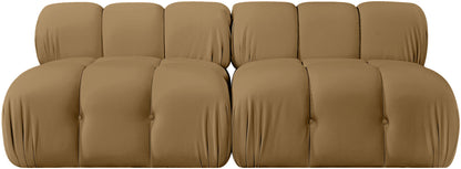 Orin - Velvet Performance Fabric Upholstered 2 Piece Modular Sofa