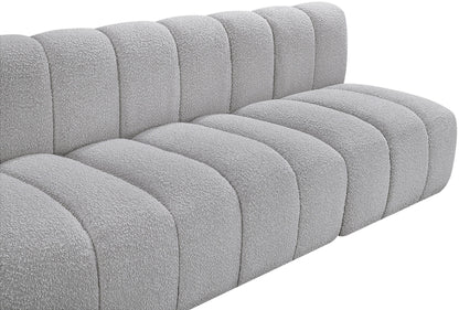 Arc - Boucle Fabric 3 Seats Modular Sofa