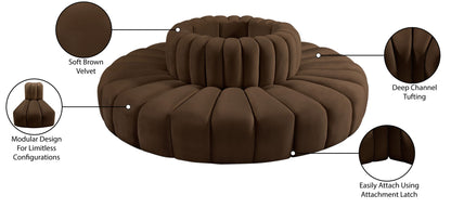 Arc - Velvet 8 Piece Round Modular Sofa