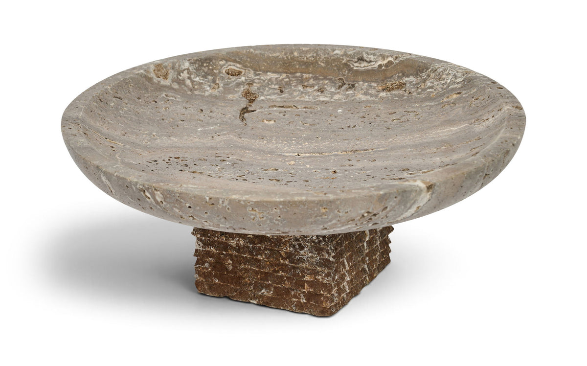 Colannade - Genuine Travertine Bowl