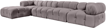 Orin - Fabric Velvet 5 Piece Modular Sectional
