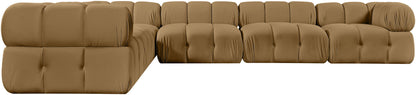 Orin - L-Shaped Velvet 6 Piece Modular Sectional
