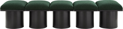 Pavilion - 5 Piece Modular Bench With Black Base