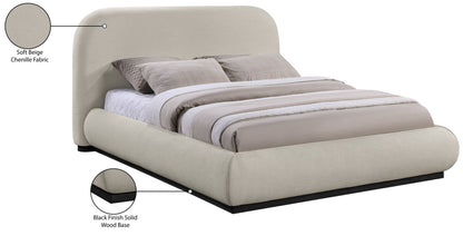 Vaughn - Chenille Bed With Black Base
