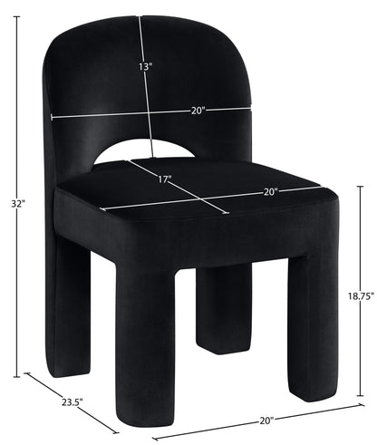 Celine - Velvet Performance Fabric Upholstered Dining Chair (Set of 2)