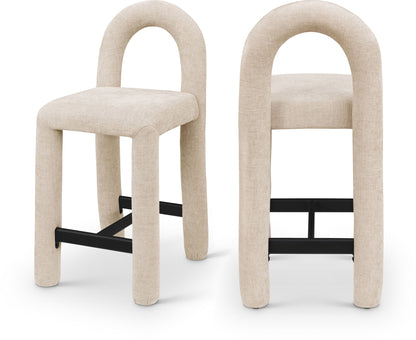 Amari - Chenille Fabric Stool