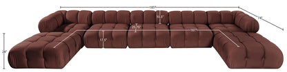 Orin - 7 Piece Modular Sectional (3 Modular Chairs, 2 Corner Chairs & 2 Ottomans)