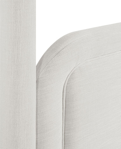Salina - Linen Textured Fabric Upholstered Bed