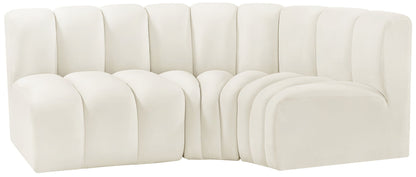 Arc - Velvet 3 Piece Sofa