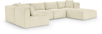 Shaggy - 6 Piece Modular U-Shaped Sectional