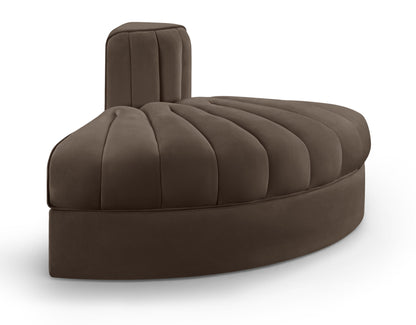 Rummi - Velvet Performance Fabric Upholstered Modular Chair