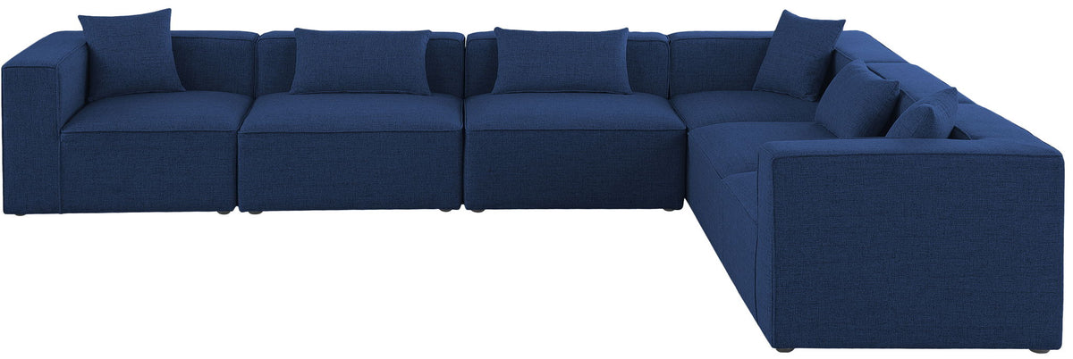 Cube - Linen 6 Piece Modular Corner Sectional