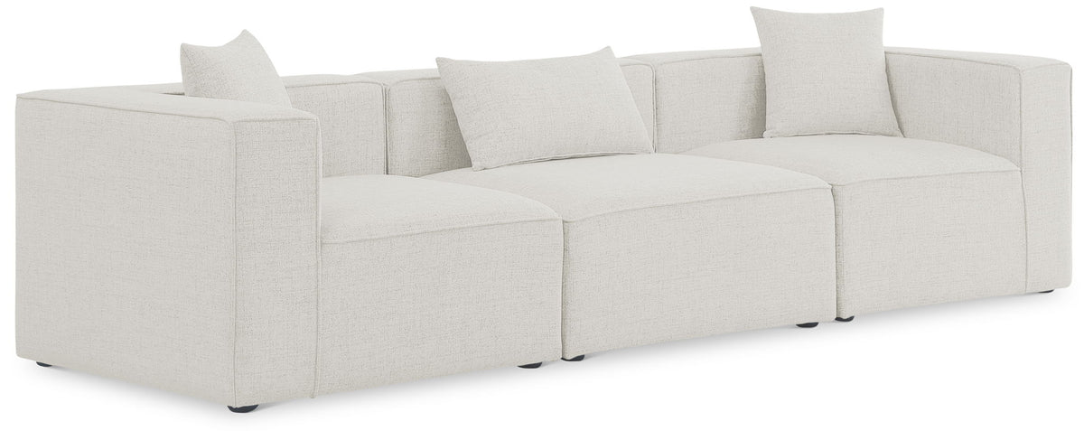 Cube - Linen Modular 3 Seat Sofa