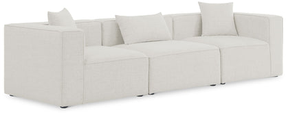 Cube - Linen Modular 3 Seat Sofa