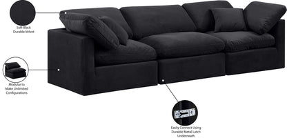 Indulge - Velvet 3 Seat Modular Sofa